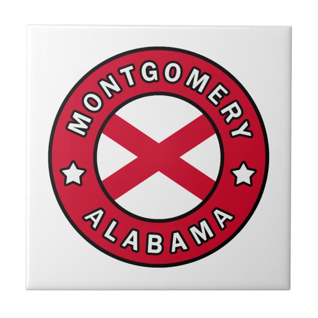 Montgomery Alabama Fliese (Vorderseite)