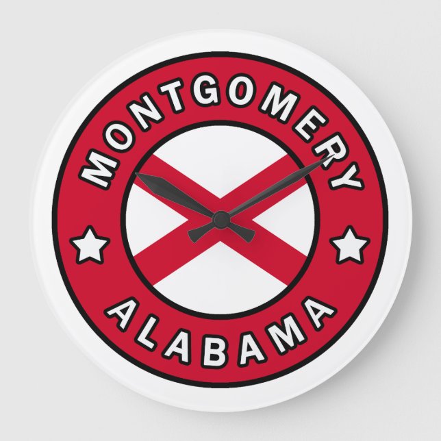 Montgomery Alabama Große Wanduhr (Vorderseite)