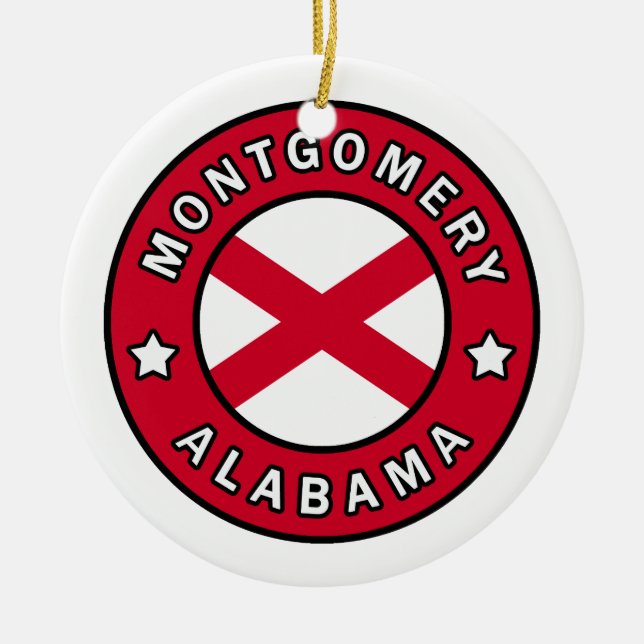 Montgomery Alabama Keramik Ornament (Vorne)
