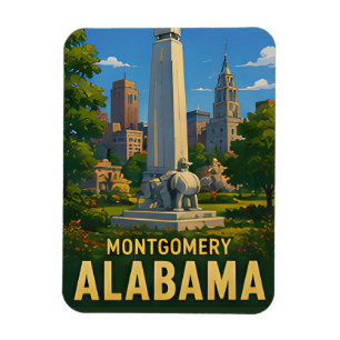 Montgomery Alabama Reise-Geschenk Magnet