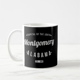 Montgomery Alabama Vintage Minimalist Andenken AL Kaffeetasse
