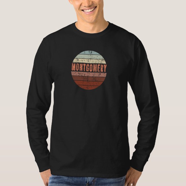 Montgomery Alabama Waikiki Beach Sunset 4 Distress T-Shirt (Vorderseite)
