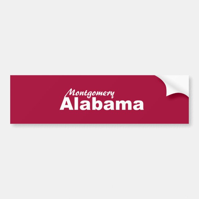 Montgomery, Autoaufkleber Alabama (Vorne)