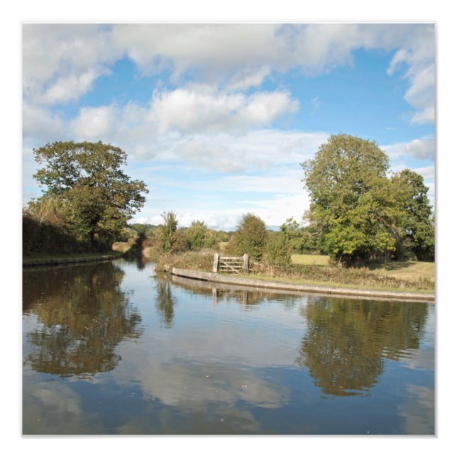 Montgomery Canal Shropshire Fotodruck (Vorne)