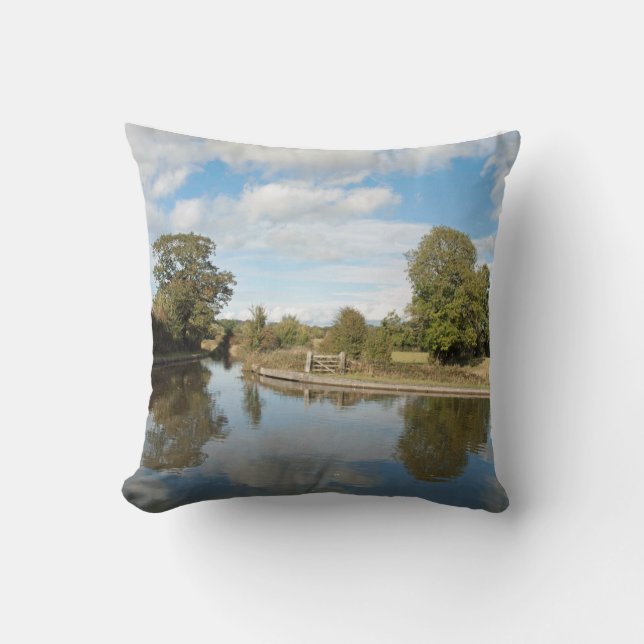 Montgomery Canal Shropshire Kissen (Vorderseite)
