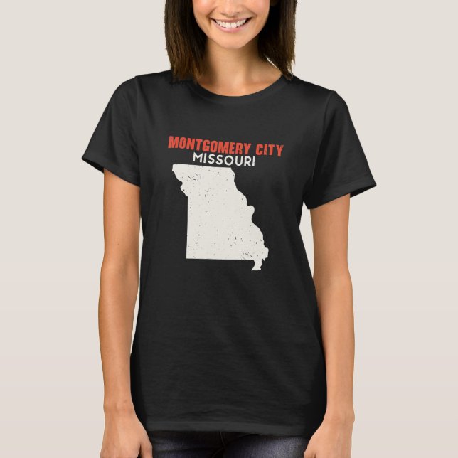 Montgomery City Missouri USA Staat America Travel T-Shirt (Vorderseite)