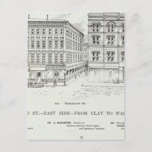 Montgomery East Side Clay und Washington Postkarte