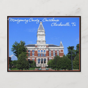 Montgomery Landkreis Courthouse - Clarksville, TN Postkarte