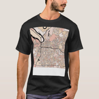 Montgomery Map Muster in Soft Pink Pastels TShirt