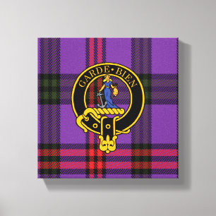 Montgomery Scottish Wappen und Tartan Canvas print Leinwanddruck