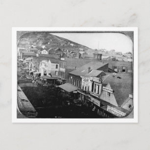 Montgomery Street San Francisco Kalifornien 1850 Postkarte