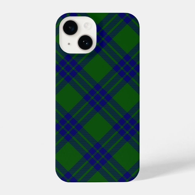 Montgomery tartan green blue kariert iPhone hülle (Rückseite)