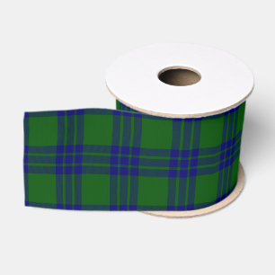 Montgomery tartan green blue kariert ripsband