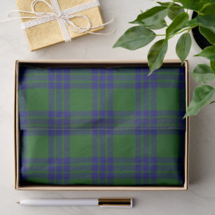 Montgomery tartan green blue kariert seidenpapier