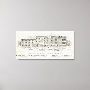 Montgomery West Side Kalifornien und Sacramento Leinwanddruck