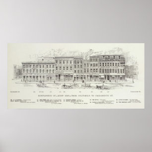 Montgomery West Side Kalifornien und Sacramento Poster