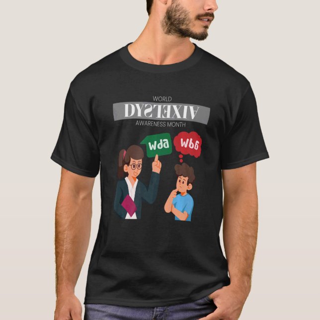 Month of Awareness for Dyslexia T-Shirt (Vorderseite)