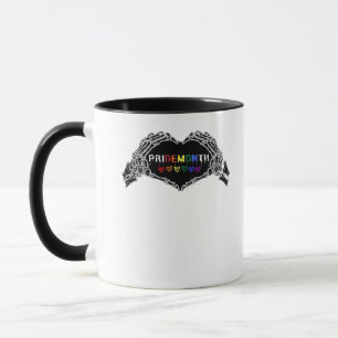 Month Skeleton Heart Hands LGBTQIA Tasse