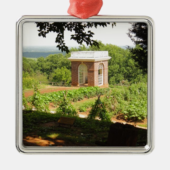 Monticello Ansicht Ornament Aus Metall (Vorne)