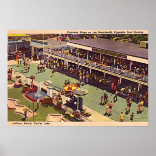 Monticello Indiana Lake Shafer 1950 Poster