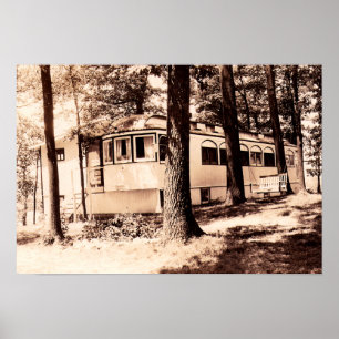 Monticello Indiana Vintag Shafer Lake Poster