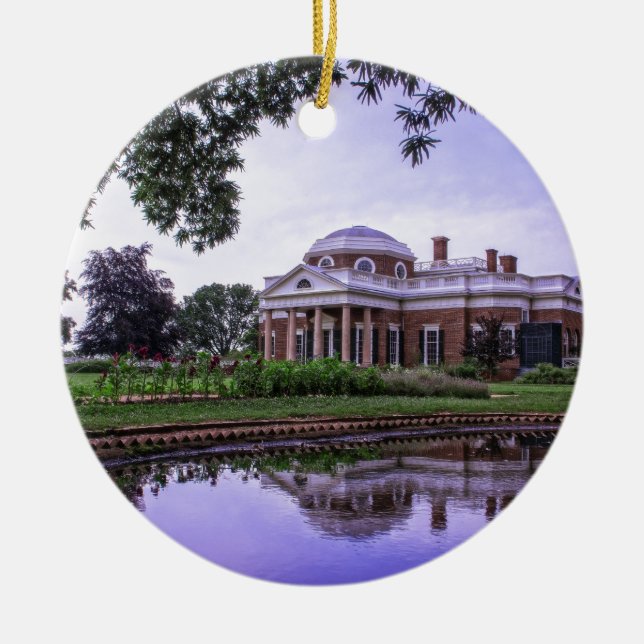 Monticello Reflexion Keramik Ornament (Vorne)