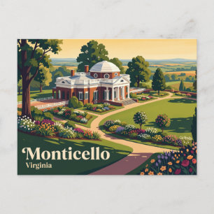 Monticello Virginia Postkarte