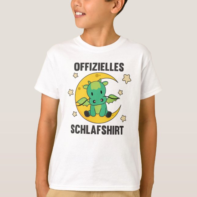 Montier Dragon Offiziell Sleepshirt Green T-Shirt (Vorderseite)