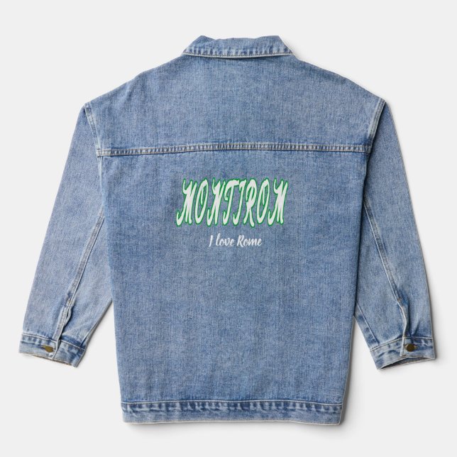 Montirome Rome italy Jeansjacke (Rückseite)