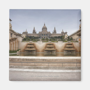 Montjuc Festung Magnet