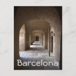 Montjuic Castle, Barcelona Postkarte
