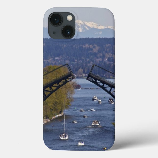 Montlake Brücken-und Kaskaden-Berge Case-Mate iPhone Hülle (Rückseite)