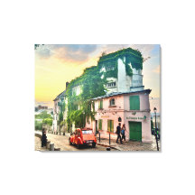 Montmartre Canvas Print mit 2 CV