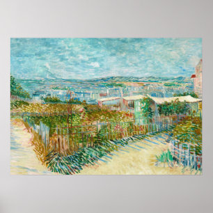 Montmartre, hinter dem Moulin de la Galette, Paris Poster