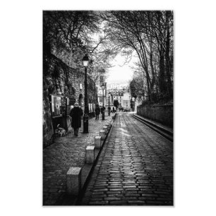 Montmartre Paris B & W - Fotodruck