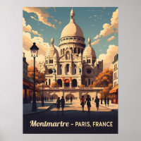 Montmartre Paris mit Sacré-Cœur-Basilika