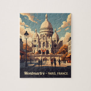 Montmartre Paris mit Sacré-Cœur-Basilika Puzzle