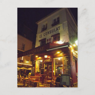 Montmartre, Paris nachts Postkarte