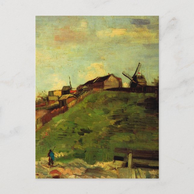 Montmartre: Steinbruch, die Mills von Vincent van  Postkarte (Vorderseite)