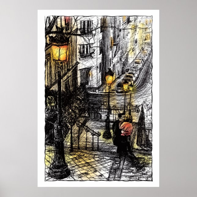 Montmartre VIII Poster (Vorne)