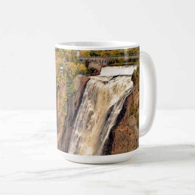 Montmorency Falls Canada stilisiert Kaffeetasse (VorderseiteRechts)
