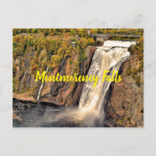 Montmorency Falls Canada stilisiert Postkarte