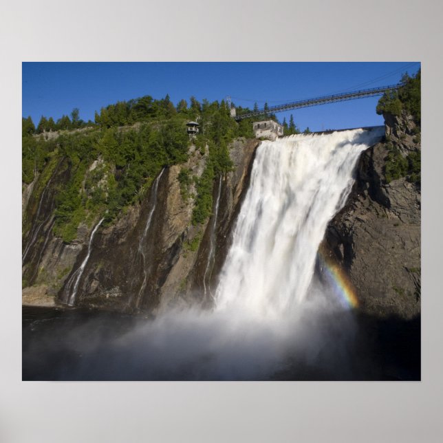 Montmorency Falls in der Nähe von Quebec City. Poster (Vorne)