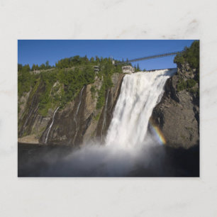 Montmorency Falls in der Nähe von Quebec City. Postkarte