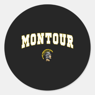 Montour Hoch Schule Span C2 Runder Aufkleber