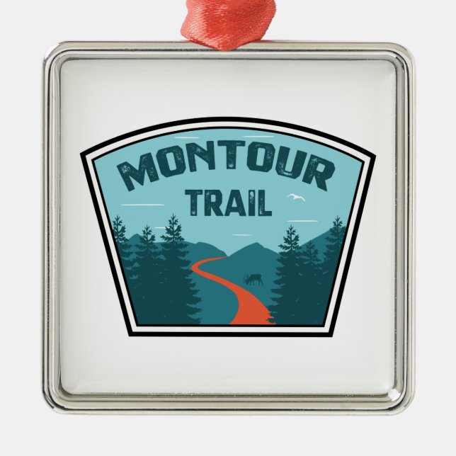 Montour Trail Ornament Aus Metall (Vorne)