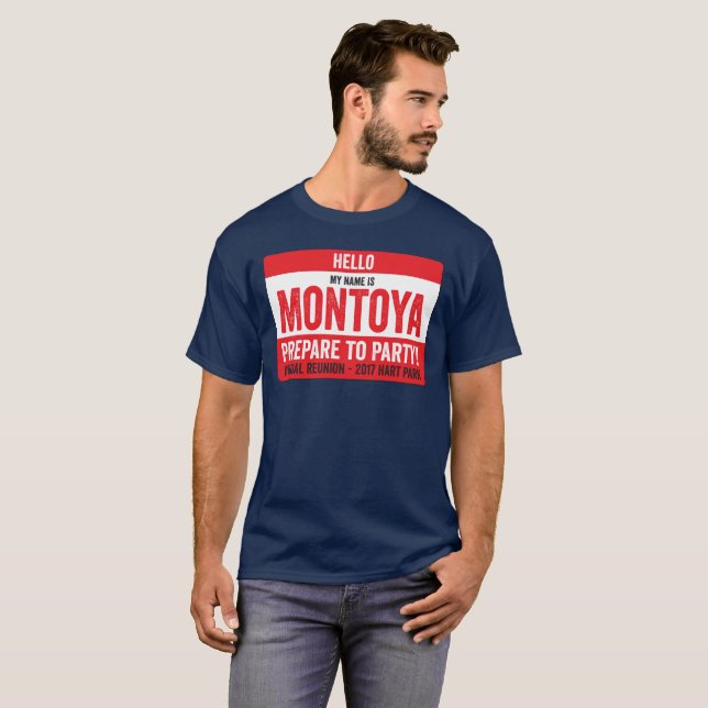 Montoya Wiedersehen 2017 - Repare zum Party! T-Shirt (Vorne ganz)