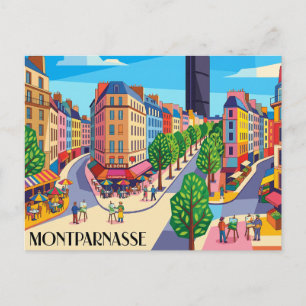 Montparnasse Frankreich Postkarte
