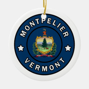 Montpelier Vermont Keramik Ornament