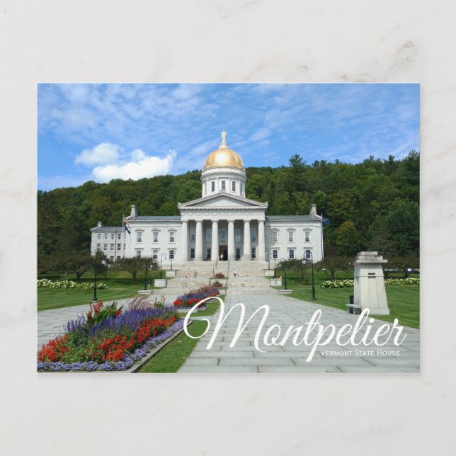 Montpelier Vermont Staat House Postcard Postkarte (Vorderseite)